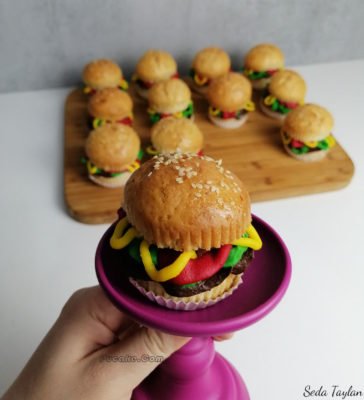 Hamburger-Cupcake-Ankara