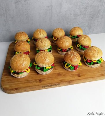 Hamburger-Cupcake-Siparis