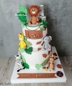 Safari-Konsept-Dogum-Gunu-Pastasi