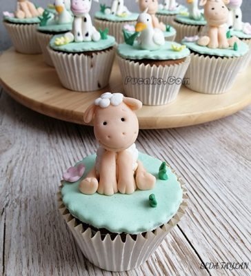 Kuzu Figür Cupcake