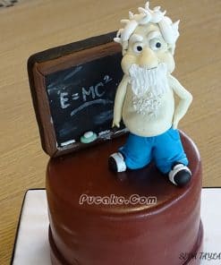 Albert Einstein tasarım Pasta