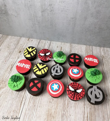super-kahramanlar-cupcake
